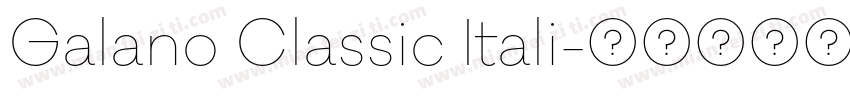 Galano Classic Itali字体转换